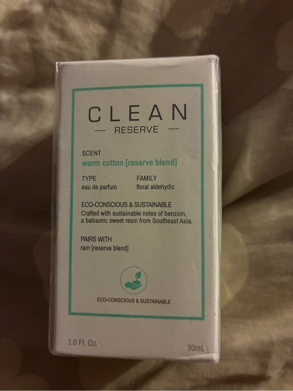 Clean Reserve warm cotton Eau de Parfum  1oz SEALED